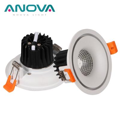 China New modern design die casting aluminum down light dimmable round low brightness led downlight for sale