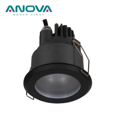 China IP65 Modern Black Color LED Down Light Waterproof Cutout 75mm LED Recessed Downlight for sale