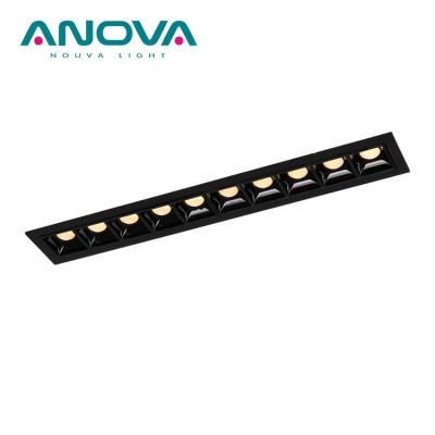 China European Modern Modular Design LED Grill Light Fixed Recessed Directional Anti-glare Downlight Hotel Restaurant for sale