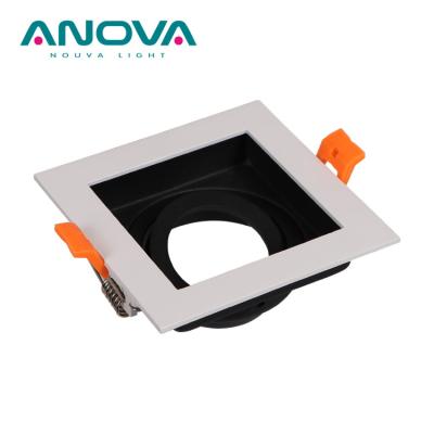 China Change high quality aluminum square module lamp cup or ceiling arbitrarily deep recessed anti-glare GU10 LED module down light sight for sale