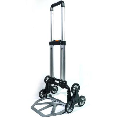 China Amazon Hot Selling Aluminum Folding Portable Staircase Folding Luggage Trolley for sale