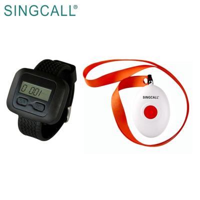 China Wireless Waterproof SINGCALL Everywhere Call Receiver Patient Mobile Calling System for sale