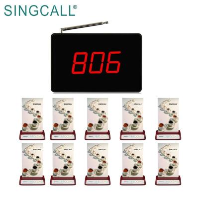 China SINGCALL Call Table Support Pager Display Receiver Wireless Guest Wireless Paging System for sale