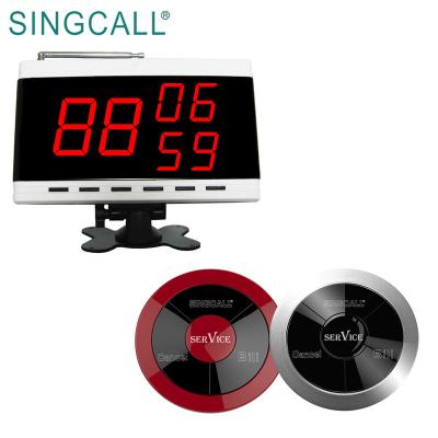 China SINGCALL Cafe Calling System Restaurant Waiter Wireless Calling Bell for sale