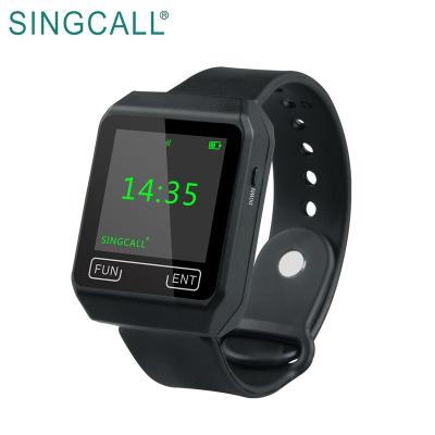 China Best Selling Coffee SINGCALL Wireless Wristwatch APE6800 Pager for sale