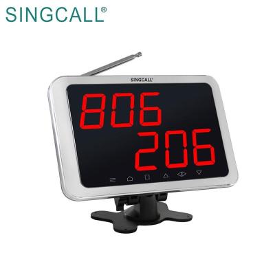 China Cafe SINGCALL Restaurant Wireless Client Touchable Buzzer Call System for sale