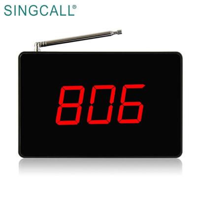 China Cafe SINGCALL Radio Calling System Service Bell Wireless Call Panel for sale