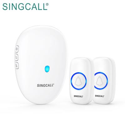 China 57 Optional Long Range Digital Alarm Doorbell Wireless Home Door Bell SINGCALL for sale