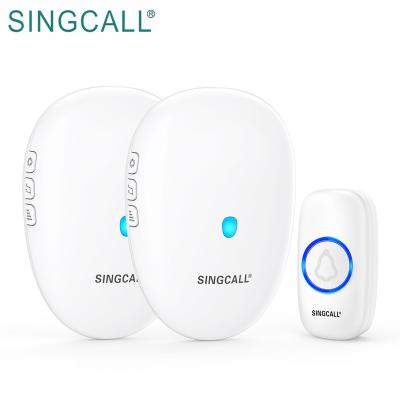 China 57 Optional Hot Selling Door Bell Ring Wireless Door Bell Long Range Ringers SINGCALL Home Security for sale