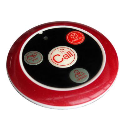 China Wireless Cafe Restaurant Service Waiter Four-Key Calls Transmitter Button for sale