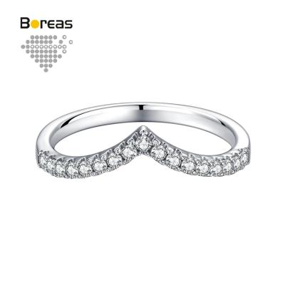 China FASHIONABLE Diamond Ring 0.05ct Band Lab Diamond DEF VS In 14K 18K Gold French Pave Women Lab Create Diamond Ring 0.05ct Gift Birthday for sale