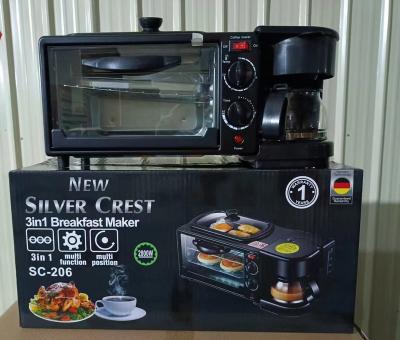 China Hotel New Silver rest 3 in 1 breakfast maker for sale