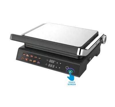 China Easy Cleaning Color big screen contact grill Detachable and reversible contact grill and waffle maker panini grill for sale