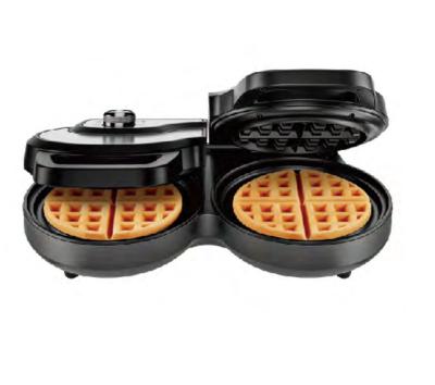 China Adjustable Thermostat New waffle maker mini  double waffle maker stuffed flip waffle maker for sale