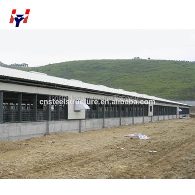 China Steel frame industrial cheap structure prefab pig house in Kenya Africa for sale