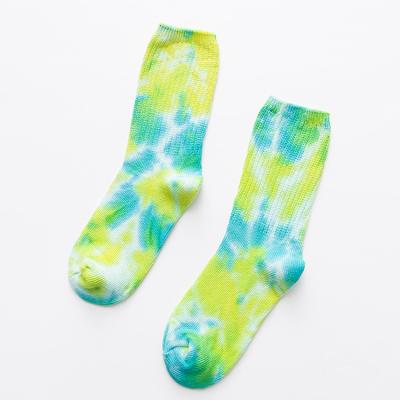 China Breathable High Quality Tie Dye Socks For Men And Women Fashion Sport Colorful Socks for sale