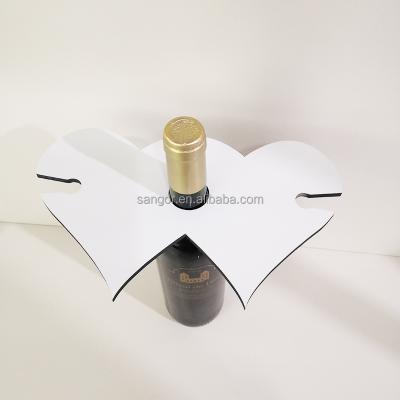 China Modern Customizable Empty Sublimation MDF Wine Cart For Home Decoration for sale