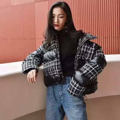 China Women Winter Jacket Anti-Shrink Tweed Fabric for sale