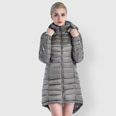 China Sustainable Fashion Warm Padded Women's Coat Long For Winter for sale