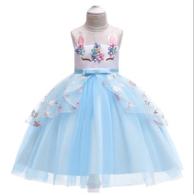 China Breathable Fashion Slim Fit Cartoon Mesh Tutu Dress For Kids In Stock for sale