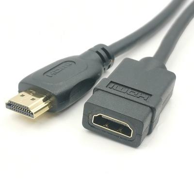 China Full 19+1 HDMI 2.0 COMPUTER Extender 1080P 3D UHD 4K 15CM LA 50CM Cable HDMI A Male To A Female Extension Adapter Cable for sale