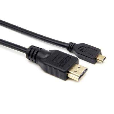 China Micro Multimedia HDMI Gold Plated Bare Copper 1m 1.5m 1.8m 3m 5m HDMI One Male To Micro HDMI Cable Support 4K, 3D, Ethernet for sale