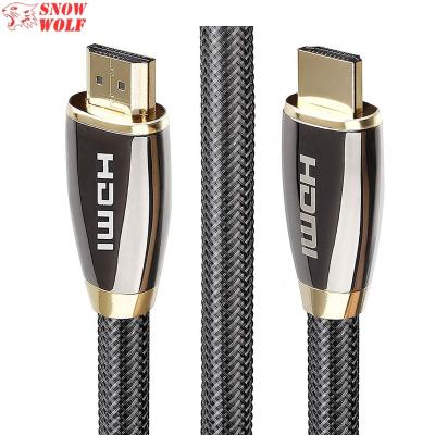 China High Strength EMI/RFI Triple 4K/60Hz Braided Shielding to Full 19pin HDMI 2.0 Crosstalk Cable with Ethernet, 1080P, 3D, UHD 4K, HDR for sale