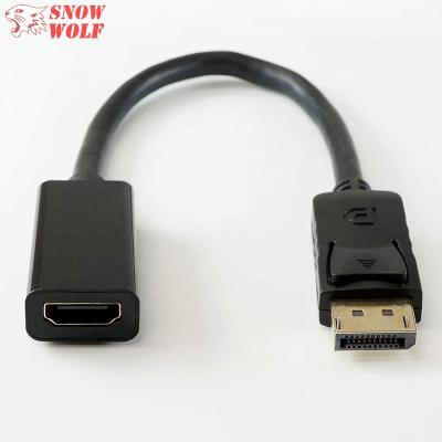 China Computer DP Displayport to HDMI Adapter 1080P 60Hz Display Port Cable Converter for PC Laptop Projector for sale