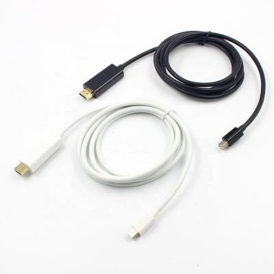 China Computer Thunderbolt 6ft 1.8m 1080P 4K*2K to HDMI Mini Displayport to HDMI Cable for MacBook Air for sale