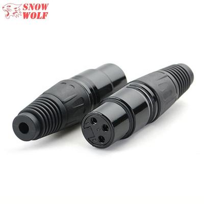 China MICROPHONE XLR connector plugs 3pin 3 pin female female XLR jack male connector for sale