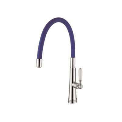 China Sense Faucets Factory Price Color Silicone Rubber Flexible Hose Kitchen Sink Faucet Cheap Water Faucet for sale