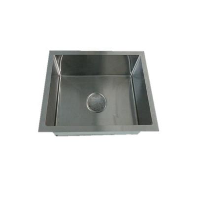 China Without faucet wholesale utility sink one bowl sus304 stainless steel handmade kitchen sinks with factory prices for sale