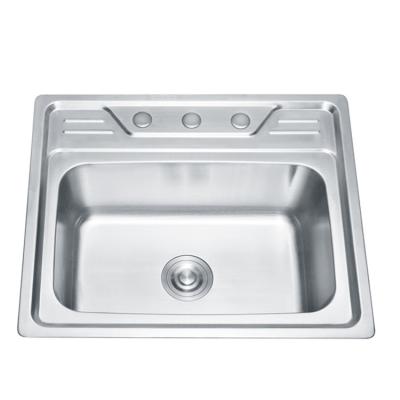 China Without Faucet Wholesale Top Mounted Drop-In 20CM Depth Kitchen Sinks for sale