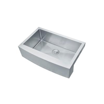 China Without Faucet Stainless Steel Wholesale Apron Front Farmhouse Kitchen Sink for sale