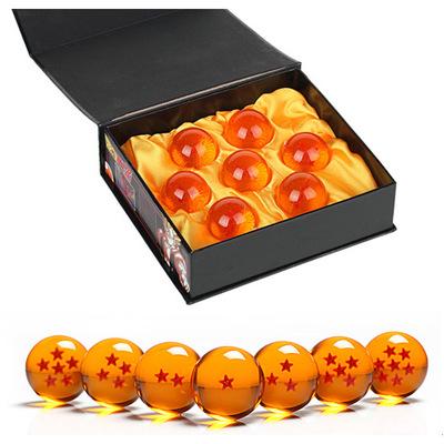 China New Anime DragonBall Z Stars Crystal Ball Collection Set Decoration 7pcs With Gift Box for sale