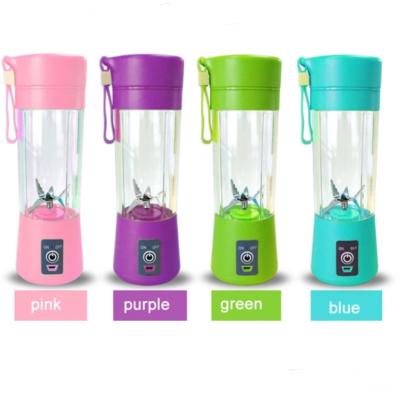 China 2020 Mini Rechargeable Juicer Blender 380ml Good Quality Portable Food Processor Fruit Juicer for sale