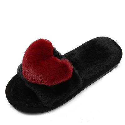 China Fashion Trend Soft Single Winter Lovely Slippers Warm Sports Shoes For Woman Home Hairy Shoes Indoor Slippers for sale