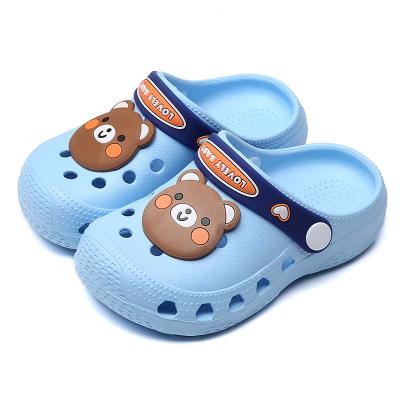 China Other Hot Sale Custom Design Blue Pink Slippers Children's Kindergarten Slippers Sandals Children's Clogs for sale