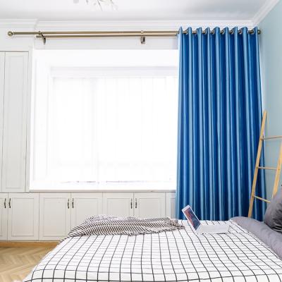 China Best quality china fireproof factory door curtain nordic blue for bedroom for sale