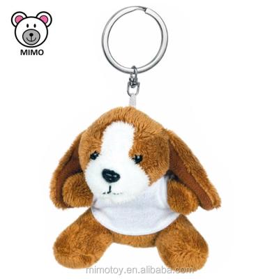 China Promotional Puppy Gift Plush Dog Key Chain With Wholesale LOW MOQ T-Shirts 4