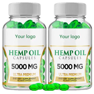 China Improve Memory or Sleep OEM Hot Selling Natural Organic Hemp Seed Oil Extract Softgels for Improve Memory or Sleep Hemp Softgels for sale