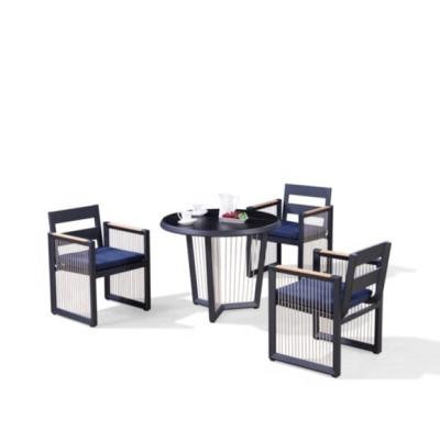 China Best Selling Modern Exclusive Exquisite Patio Furniture Modern Outdoor Dining Table Garden Sets for sale