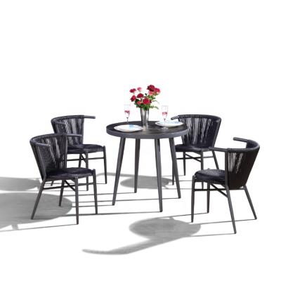 China Leisure Style Cheap Price Wicker Patio Rattan Furniture Dining Outdoor Garden Table And Chair Set for sale