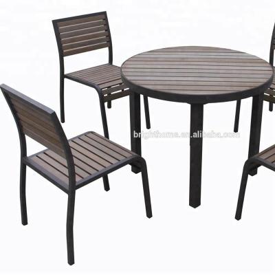 China Outdoor Table Chair and Plastic Wooden Dining Table Furniture (BH-3165A) for sale