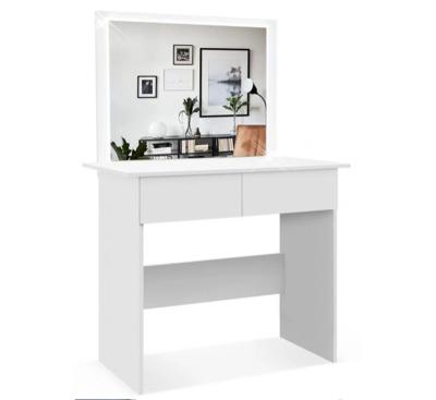 China Modern Dressing Table With LED Light Warm White For Bedroom Dresser Furniture for sale