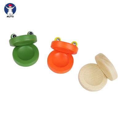 China 2021 Hand Educational High Quality Colorful Wooden Bell Castanets Hand Toy Enlightenment Instrument Musical Toys For Children for sale