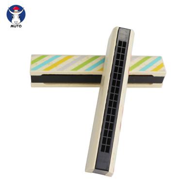 China Wholesale Educational Children's Toy 2021 Wooden Painted Mouth Organ Musical Instrument for sale