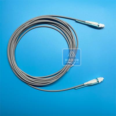 China Armoured Fiber Optic Cable Multimode Lszh Fiber Patch Cord FTTH 3.0mm Grey for sale