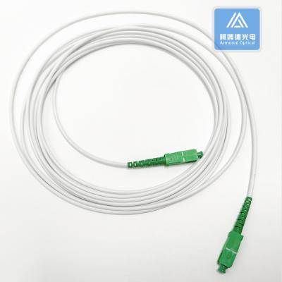 Κίνα Simplex SM Ατσάλινη Σιδηροτροφική Σύρμα 10m SC APC 3,0mm Λευκή LSZH Jacket Dca Patch Jumper προς πώληση