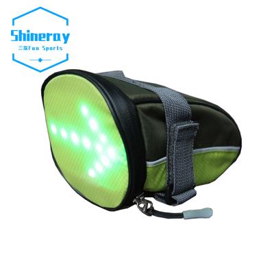 China Factory Durable Low MOQ OEM Bicycle Led Indicator Blinker Lights Bike Seat Turn Signal Bag For Road Safety for sale